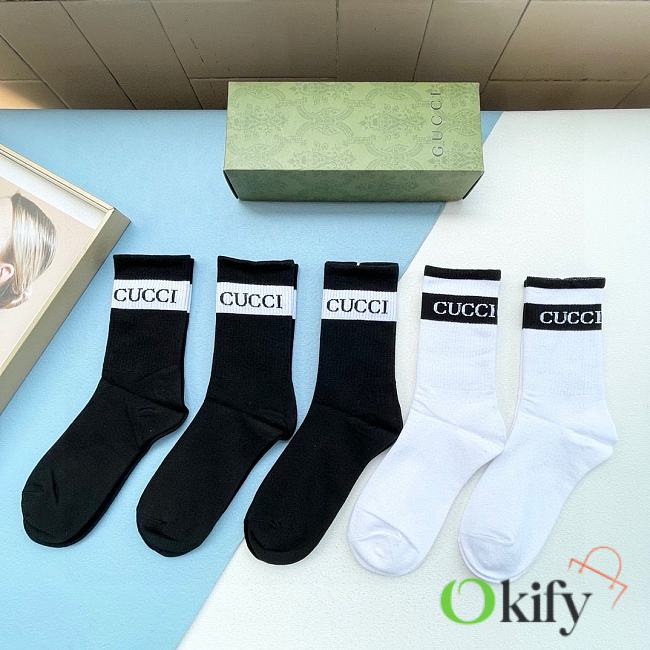 Okify Gucci Set 5 pairs of socks 19004 - 1