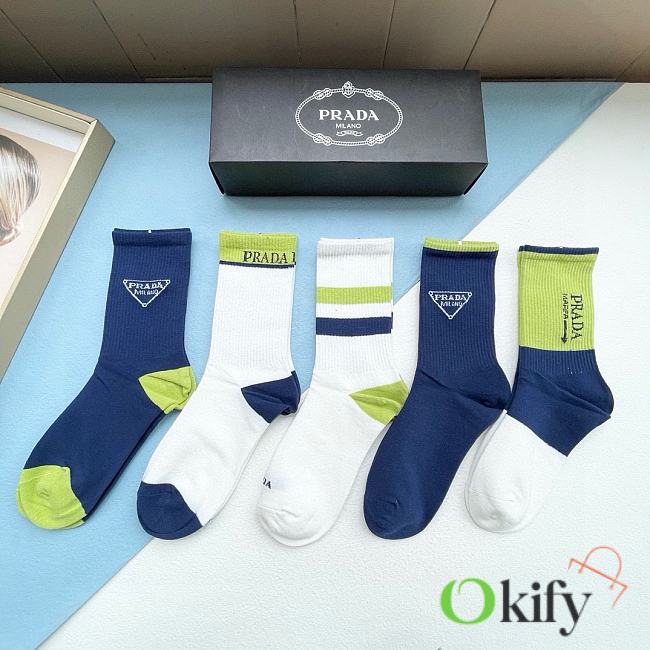 Okify Prada Set 5 pairs of socks 19005 - 1