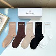 Okify Balenciaga Set 5 pairs of socks 19006 - 3