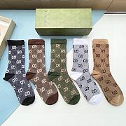 Okify Gucci Set 5 pairs of socks 19007 - 4