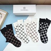 Okify Balenciaga Set 4 pairs of socks 19009 - 4