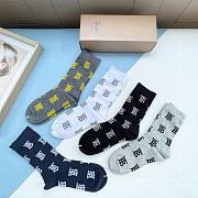 Okify Burberry Set 5 pairs of socks 19010 - 4