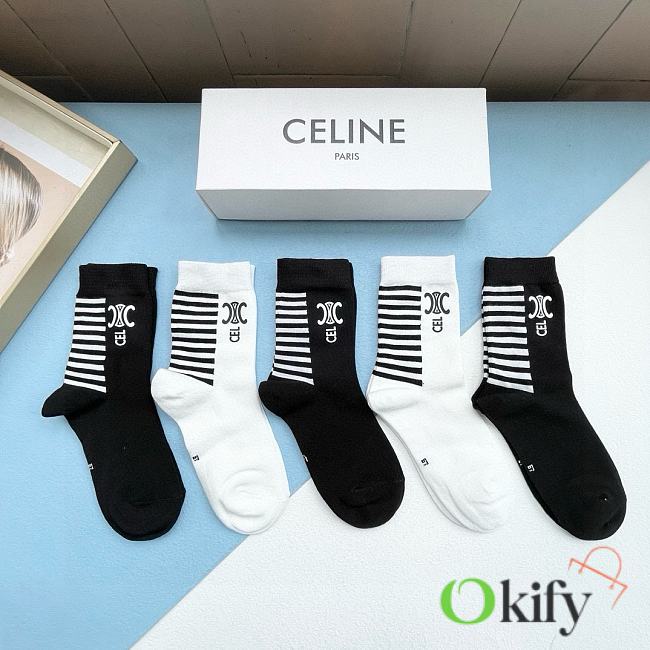 Okify Celine Set 5 pairs of socks 19011 - 1