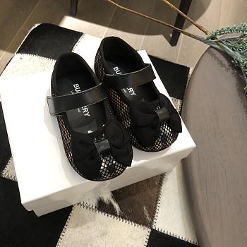 Okify Burberry Plaid and Mesh Black Shoes for kids EU 14-25