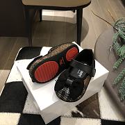 Okify Burberry Plaid and Mesh Black Shoes for kids EU 14-25 - 3