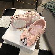 Okify Burberry Plaid and Mesh Pink Shoes for kids EU 14-25 - 3