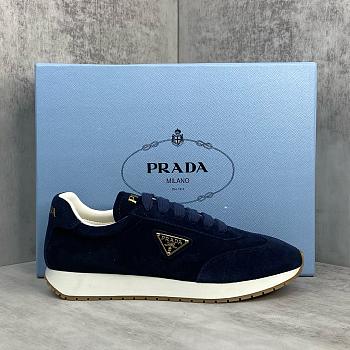 Okify Prada Dark Blue Loafer Shoes 