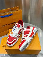 Okify Louis Vuitton Limited Edition Retro Red Basketball Sneakers EU35-45 - 3