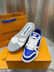 Okify Louis Vuitton Limited Edition Retro Dark Blue Basketball Sneakers EU35-45 - 4