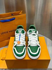 Okify Louis Vuitton Limited Edition Retro Dark Green Basketball Sneakers EU35-45 - 4