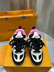 Okify Louis Vuitton Skate Monogram Pink Flower Sneakers EU35-45 - 5