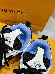 Okify Louis Vuitton Skate Monogram Blue Flower Sneakers EU35-45 - 5