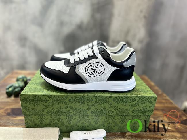 Okify Gucci Black and White Sneakers for men EU38-45 19040 - 1