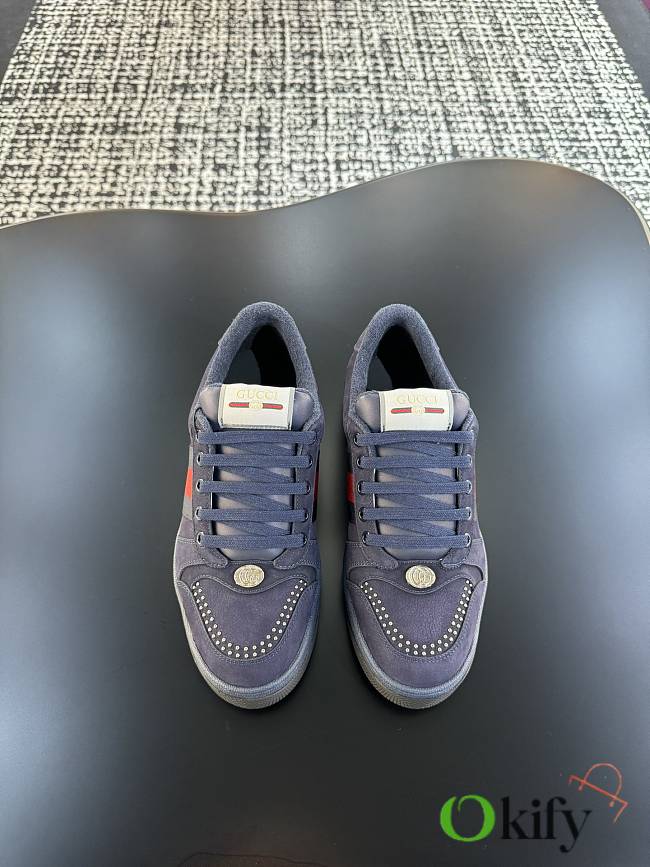 Okify Gucci Blue Screener Sneakers EU35-44 19045  - 1