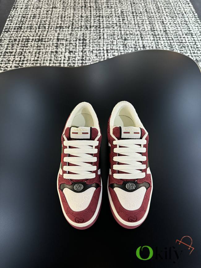 Okify Gucci Red Screener Sneakers EU35-44 19046 - 1