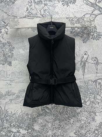 Okify Dior DiorAlps Belted Puffer Vest with contrasting logo prints SML