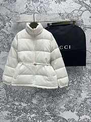 Okify Gucci White stand collar down jacket SML  - 1