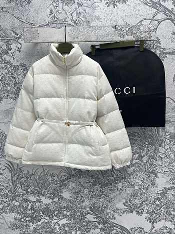 Okify Gucci White stand collar down jacket SML 