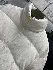 Okify Gucci White stand collar down jacket SML  - 3