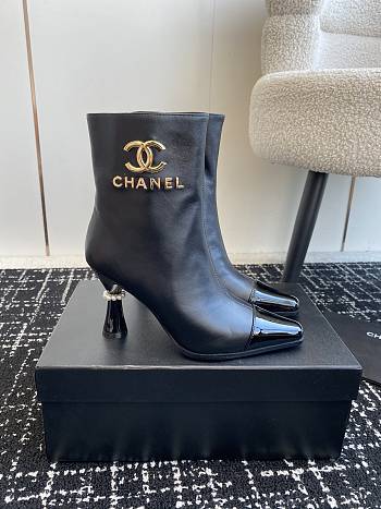 Okify Chanel Black Stiletto Boots EU35-42