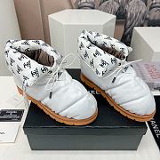 Okify Chanel White Down Boots EU35-42 - 3