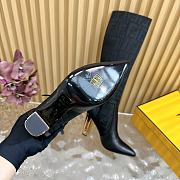 Okify Fendi hollow thick heel high boots in black EU35-42 - 2