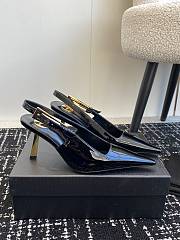 Okify YSL Black Calf Patent Leather Slingback EU35-42 - 3