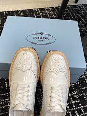 Okify Prada thick sole white brogue platform shoes EU35-40 - 4