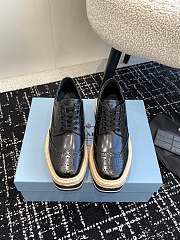 Okify Prada thick sole black brogue platform shoes EU35-40 - 5