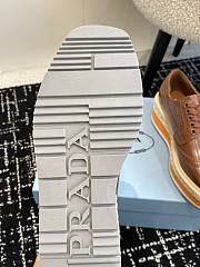 Okify Prada thick sole brown brogue platform shoes EU35-40 - 4