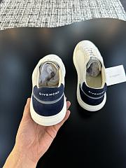 Okify Givenchy G Set sneakers in leather and suede in white and blue  - 2