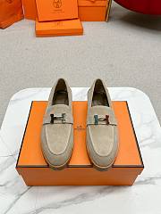 Okify Hermes Beige Faubourg Loafers EU35-41 - 2