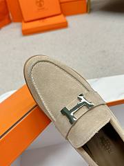 Okify Hermes Beige Faubourg Loafers EU35-41 - 4