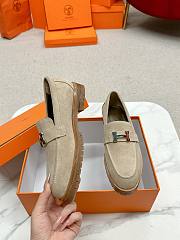 Okify Hermes Beige Faubourg Loafers EU35-41 - 5