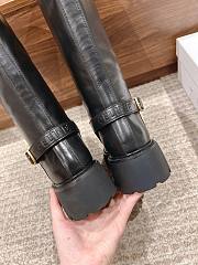 Okify Celine black thick-soled knee-length boots EU35-40 - 5