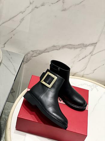 Okify Roger Vivier Black Chelsea Boots EU35-40