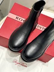 Okify Roger Vivier Black Chelsea Boots EU35-40 - 3