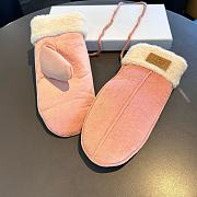 Okify UGG Pink Wool Gloves - 2