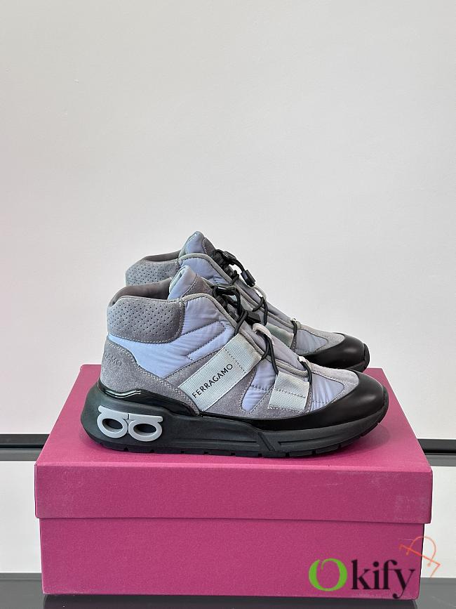 Okify Salvatore Ferragamo Grey Gray Sneakers EU38-45 - 1