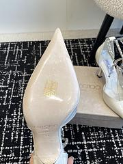 Okify Jimmy Choo strap rhinestone chain heels in white EU35-42  - 5