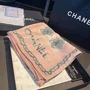 Okify Chanel Pink Scarf 200*110cm 19173 - 5