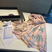 Okify Chanel Pink Scarf 200*110cm 19173 - 3