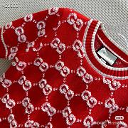 Okify Gucci Red Short Sleeves Sweater  - 5