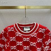 Okify Gucci Red Short Sleeves Sweater  - 2