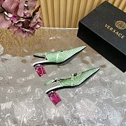 Okify Versace Gianni Ribbon Perfume High Heels in green with crystal EU35-42 - 2