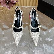 Okify Versace Gianni Ribbon Perfume High Heels in white with crystal EU35-42 - 4