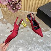 Okify Versace Gianni Ribbon Perfume High Heels in red with crystal EU35-42 - 3