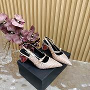 Okify Versace Gianni Ribbon Perfume High Heels in beige with crystal EU35-42 - 4