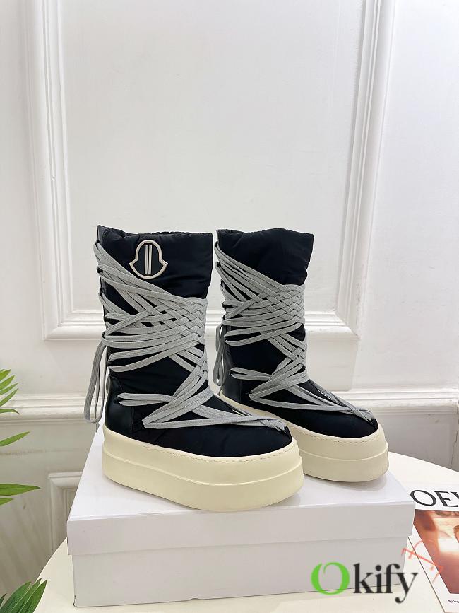 Okify Rick Owens Moncler Black Snow Boots EU35-45 - 1