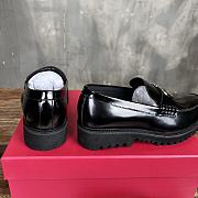 Okify Valentino Black Leather Loafers for men EU39-44 19191 - 2